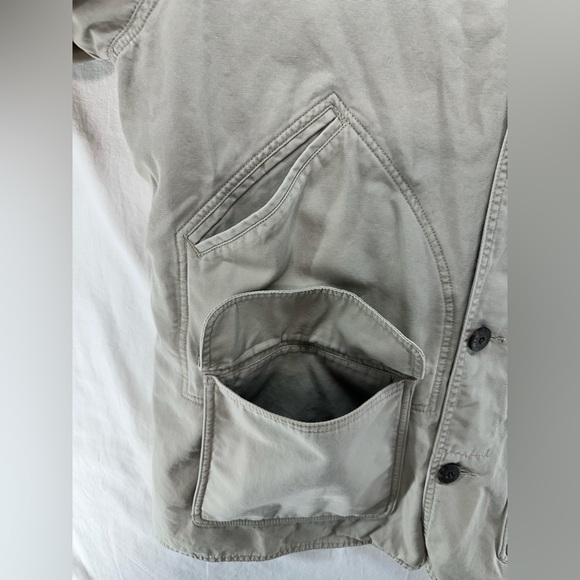 Woolrich Barn Chore Jacket Coat Removable Fleece Lined Tan Khaki Mens XL Spot - Picture 8 of 12